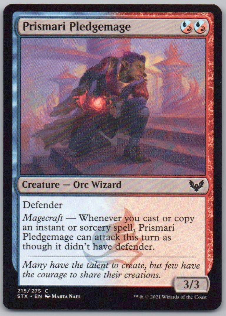 Prismari Pledgemage 215 Normal Creature Card - Strixhaven: School of Mages