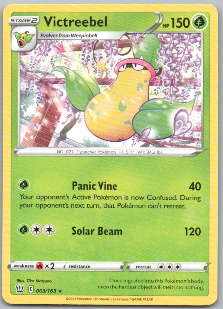Victreebel 003 Normal Grass Card - Battle Styles