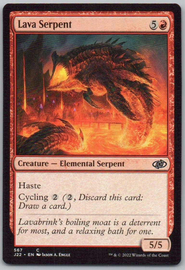 Lava Serpent 567 0 Creature Card - Jumpstart 2022