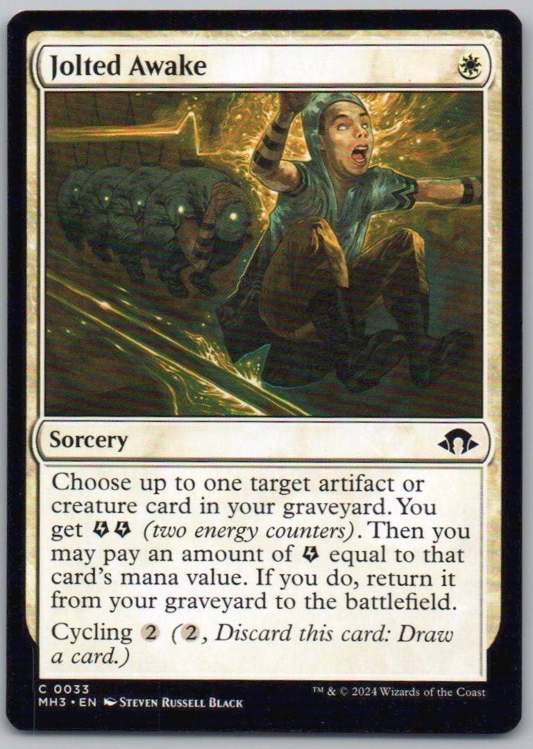 Jolted Awake 33 0 Sorcery Card - Modern Horizons 3