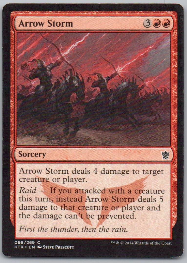 Arrow Storm 98 Normal Sorcery Card - Khans of Tarkir