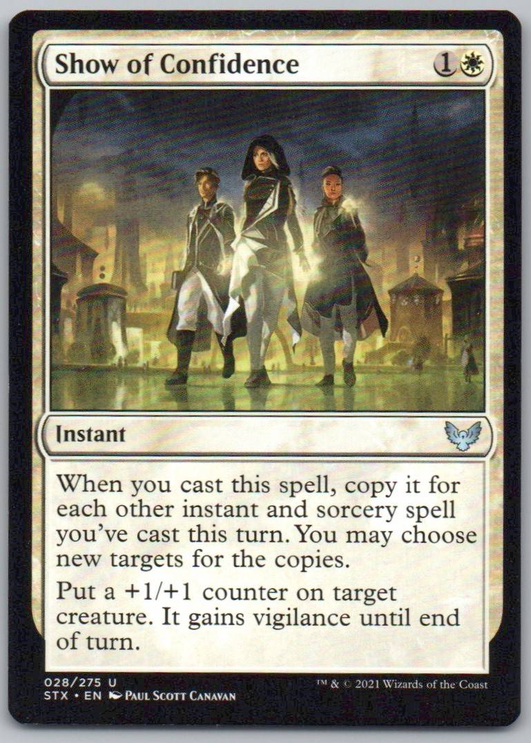 Show of Confidence 28 Normal Instant Card - Strixhaven: School of Mages