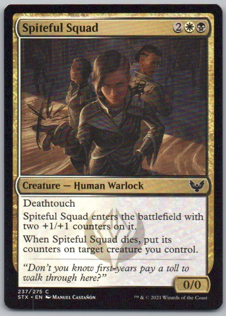 Spiteful Squad 237 Normal Creature Card - Strixhaven: School of Mages