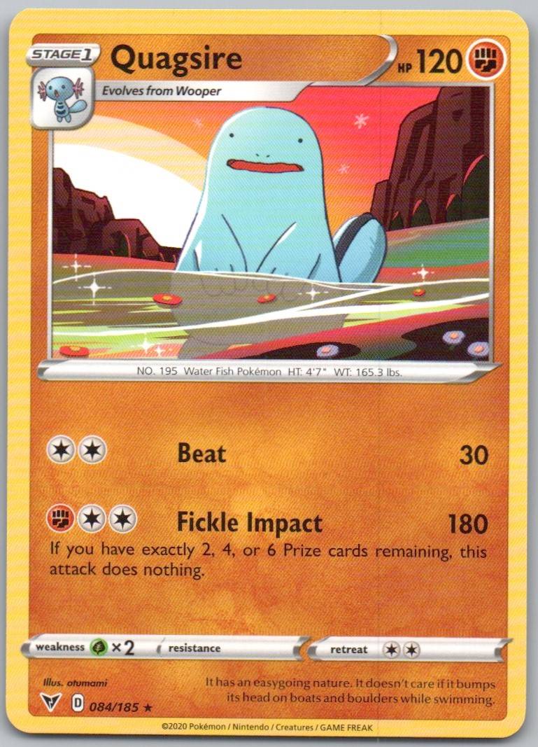 Quagsire 084 Normal Fighting Card - Vivid Voltage