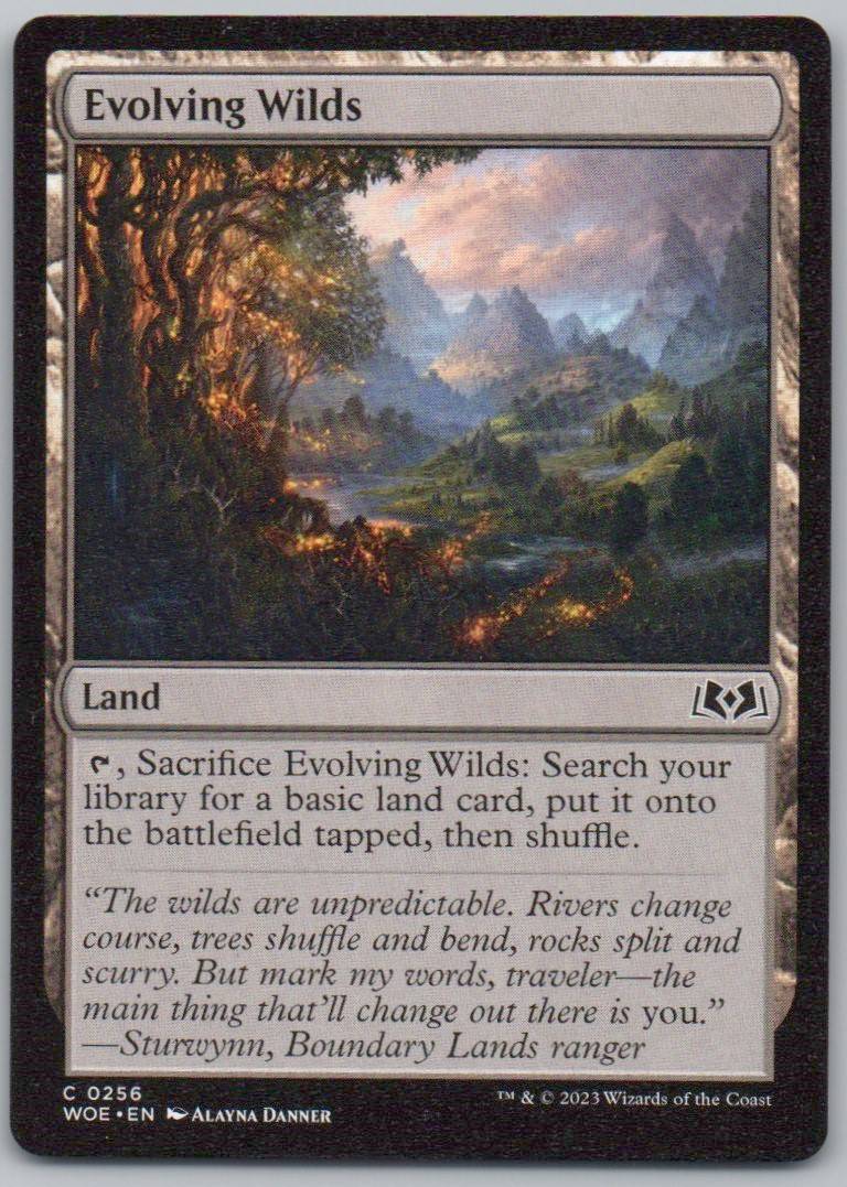 Evolving Wilds 256 Normal Land Card - Wilds of Eldraine