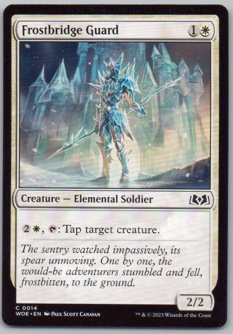 Frostbridge Guard 14 Normal Creature Card - Wilds of Eldraine