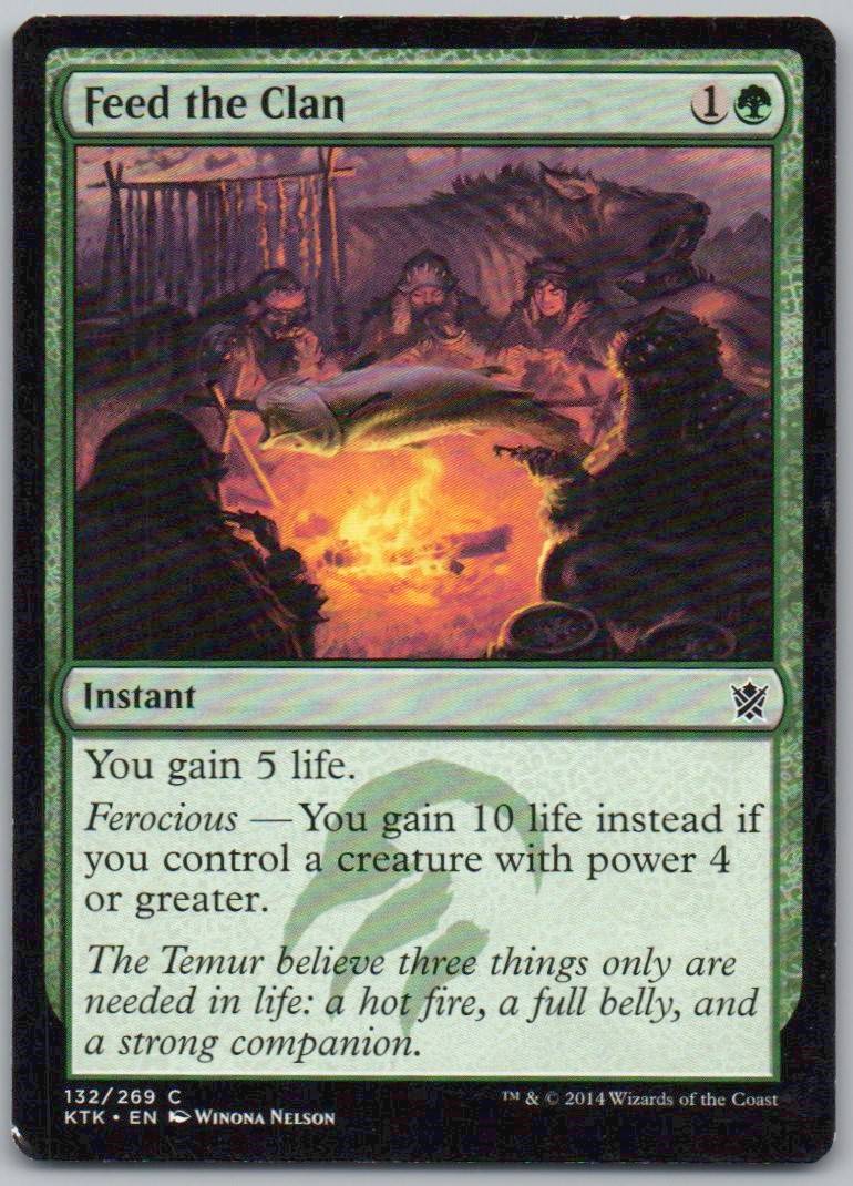 Feed the Clan 132 Normal Instant Card - Khans of Tarkir
