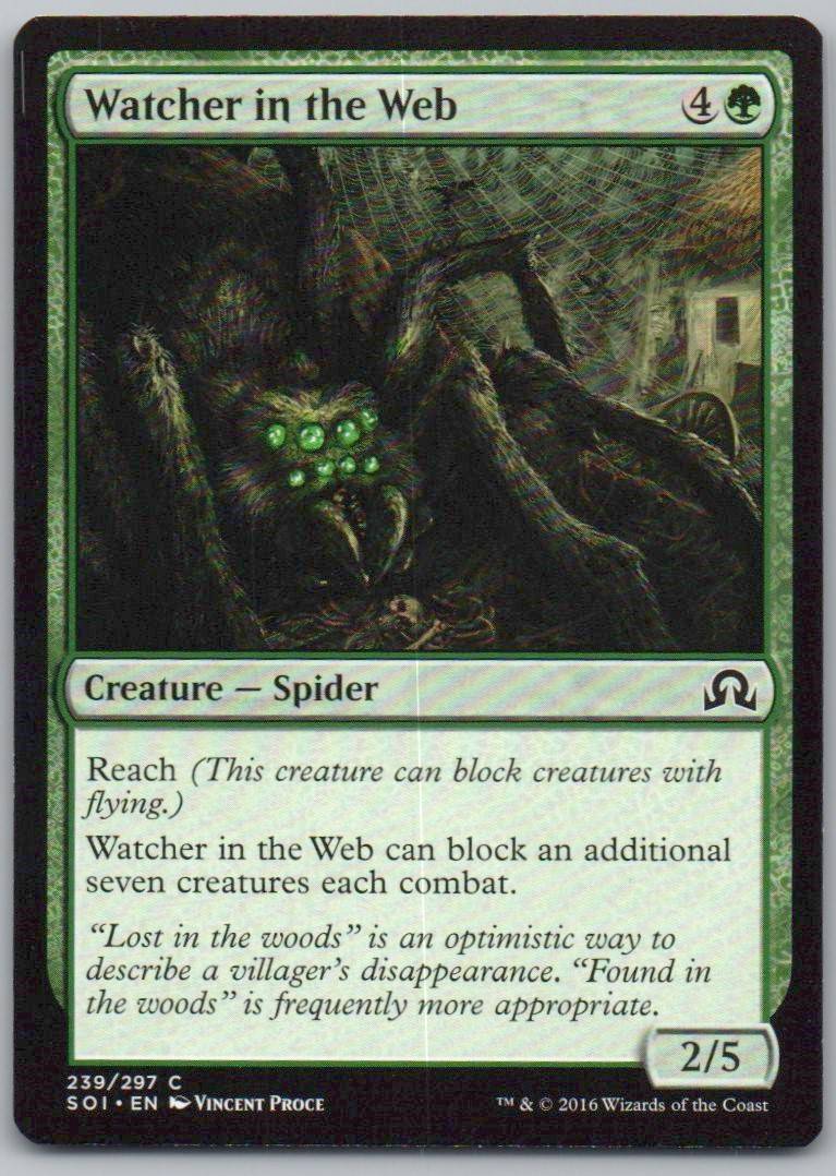 Watcher in the Web 239 Normal Creature Card - Shadows over Innistrad