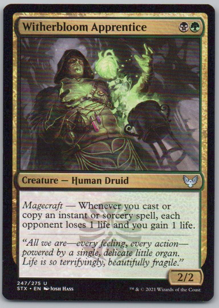 Witherbloom Apprentice 247 Normal Creature Card - Strixhaven: School of Mages