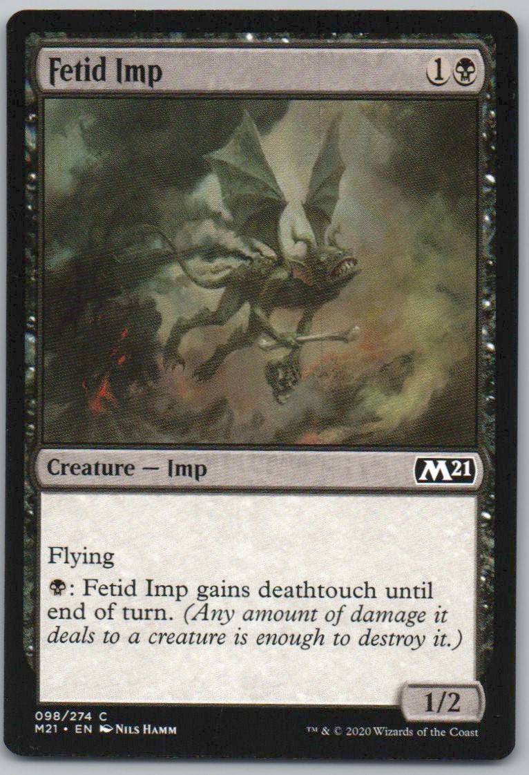 Fetid Imp 98 0 Creature Card - Core Set 2021