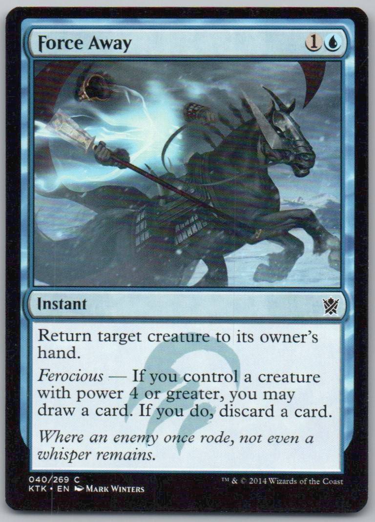 Force Away 40 Normal Instant Card - Khans of Tarkir