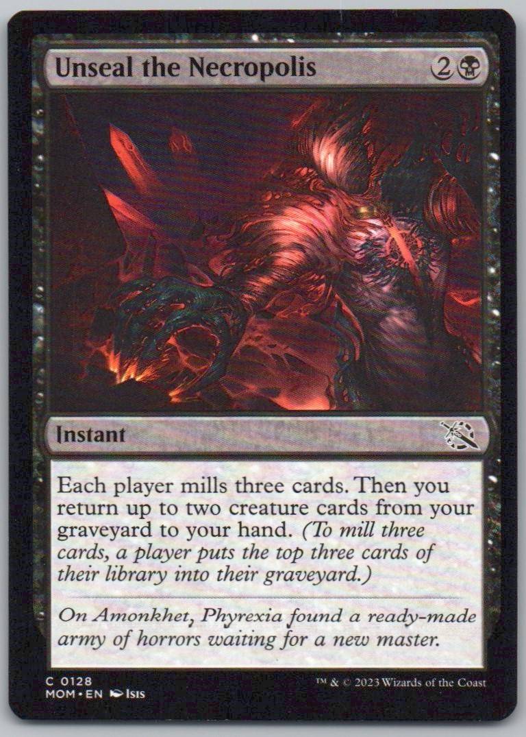 Unseal the Necropolis 128 Normal Instant Card - March of the Machine