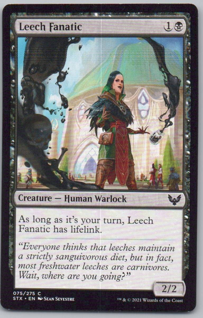 Leech Fanatic 75 Normal Creature Card - Strixhaven: School of Mages