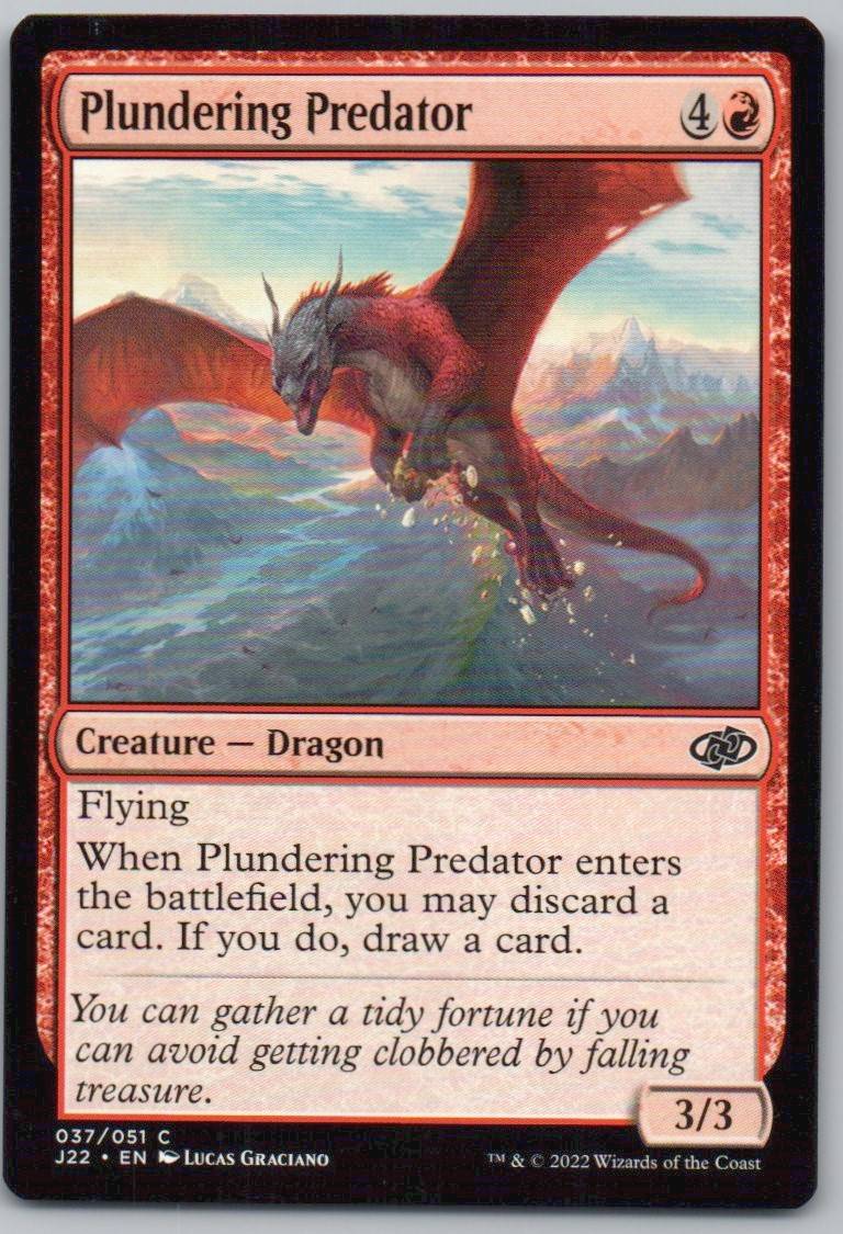 Plundering Predator 37 0 Creature Card - Jumpstart 2022