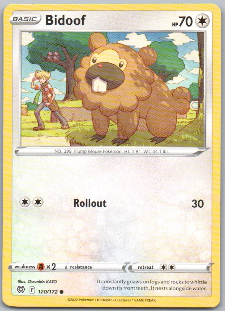 Bidoof 120 Normal Colorless Card - Brilliant Stars