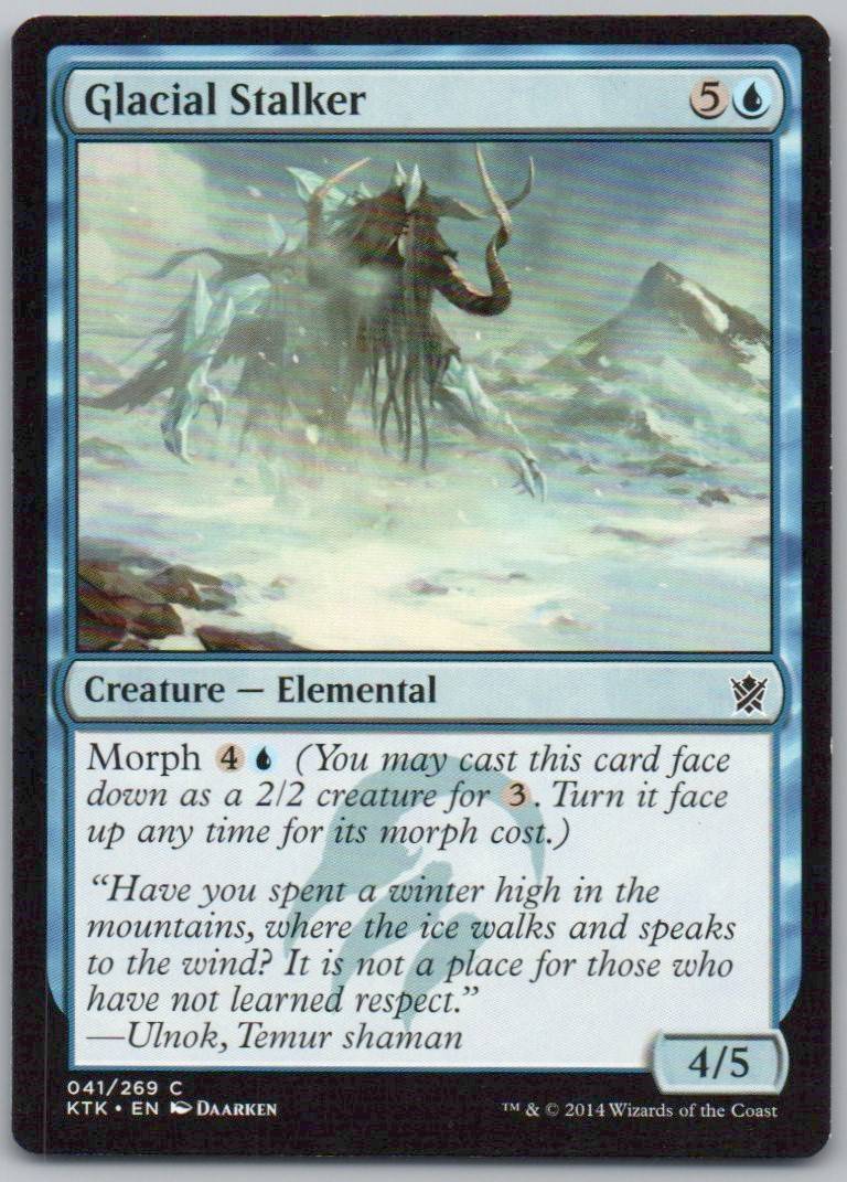 Glacial Stalker 41 Normal Creature Card - Khans of Tarkir