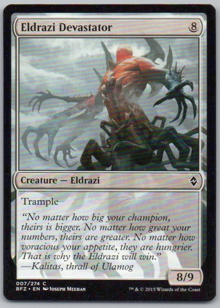 Eldrazi Devastator 7 Normal Creature Card - Battle for Zendikar