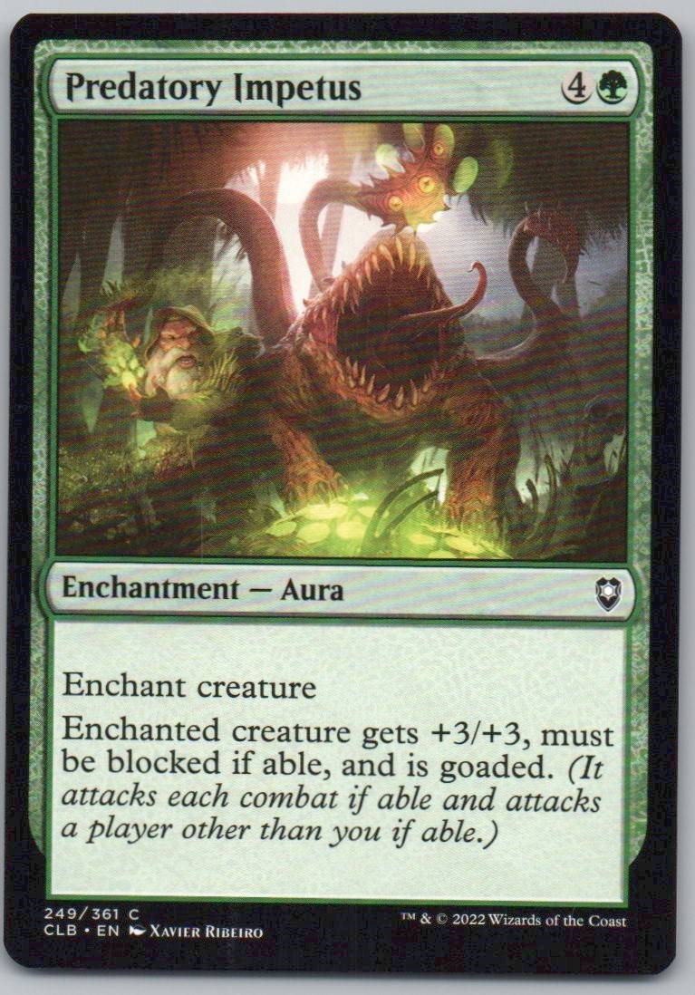 Predatory Impetus 249 Normal Enchantment Card - Commander Legends: Battle for Baldur's Gate