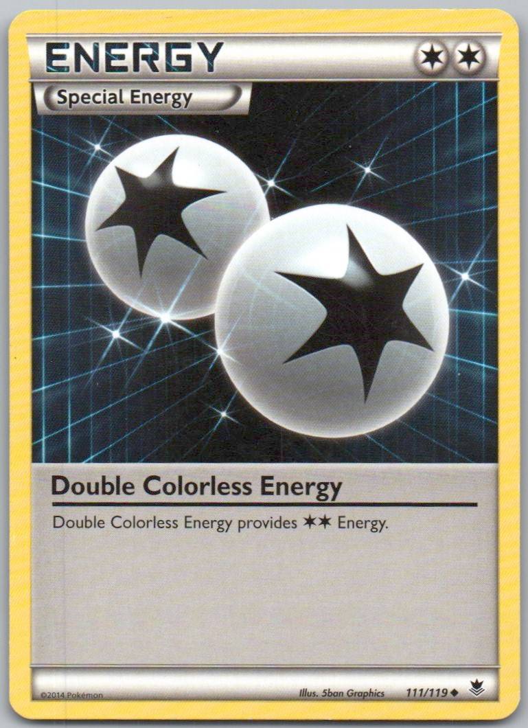 Double Colorless Energy 111 Normal Trainer Card - Phantom Forces