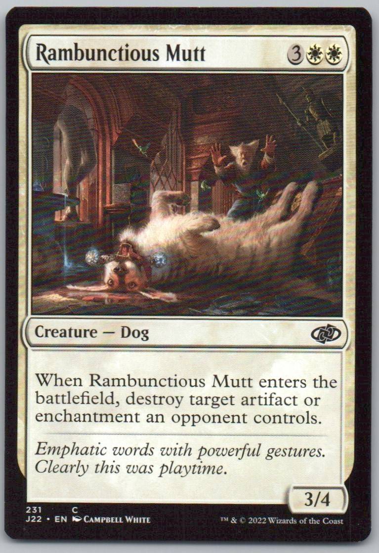 Rambunctious Mutt 231 0 Creature Card - Jumpstart 2022