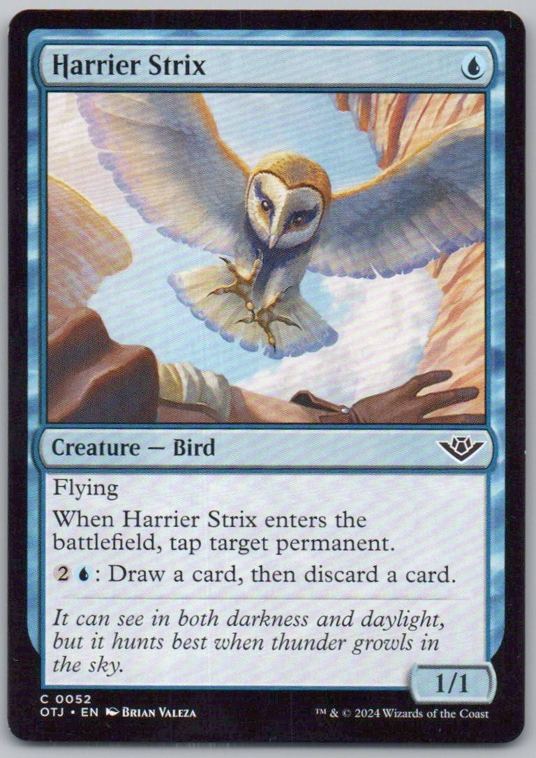 Harrier Strix 52 Normal Creature Card - Outlaws of Thunder Junction