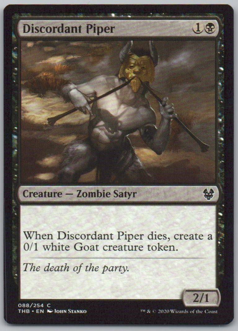 Discordant Piper 88 Normal Creature Card - Theros Beyond Death