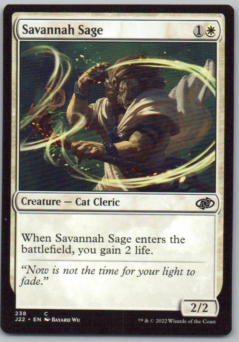 Savannah Sage 238 0 Creature Card - Jumpstart 2022