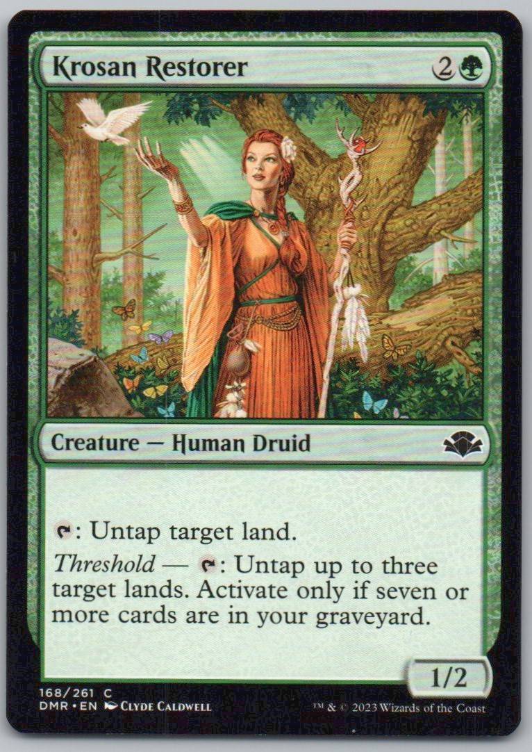 Krosan Restorer 168 Normal Creature Card - Dominaria Remastered