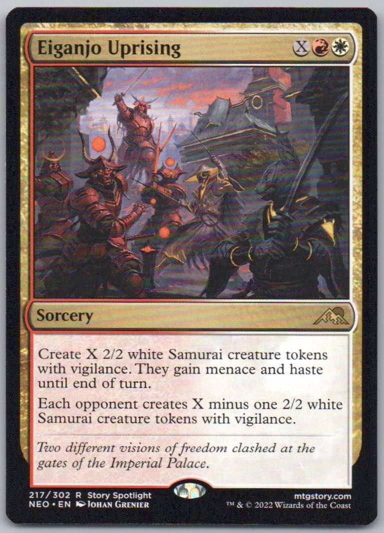 Eiganjo Uprising 217 Normal Sorcery Card - Kamigawa: Neon Dynasty