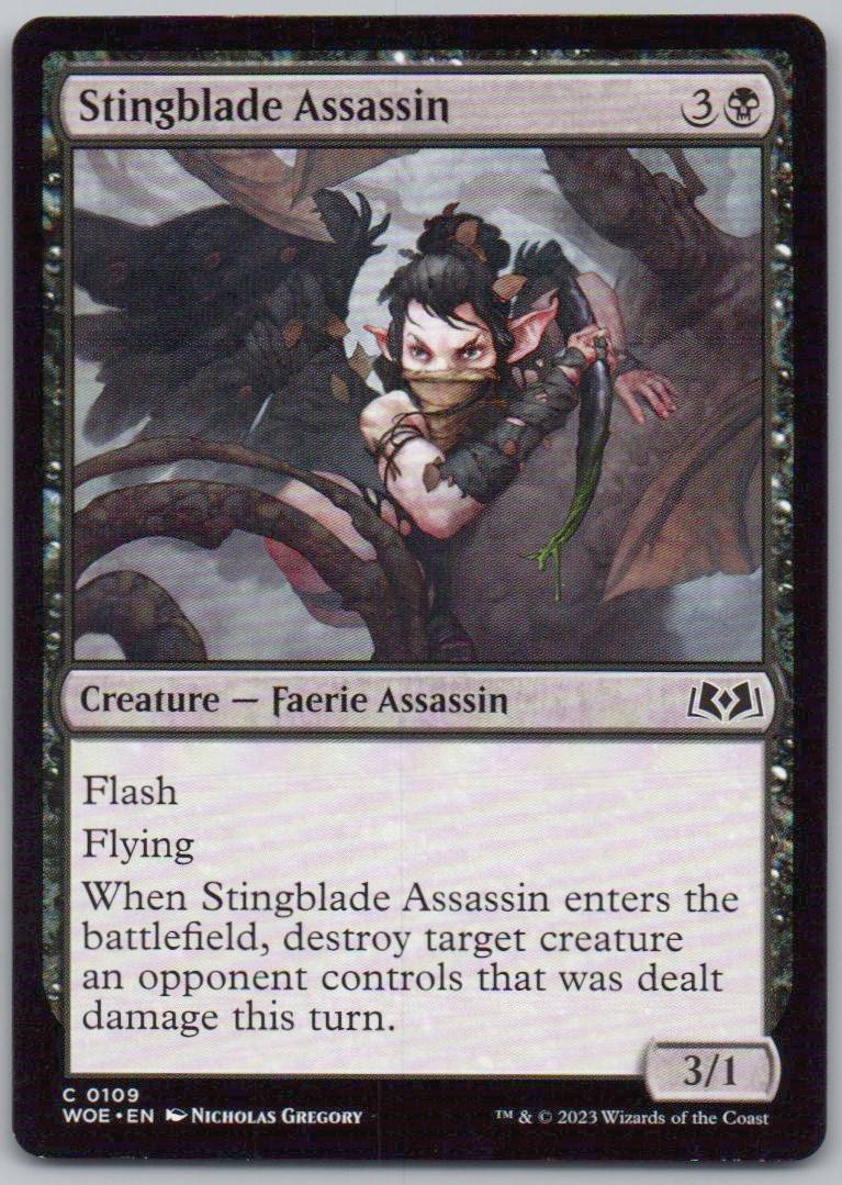 Stingblade Assassin 109 Normal Creature Card - Wilds of Eldraine