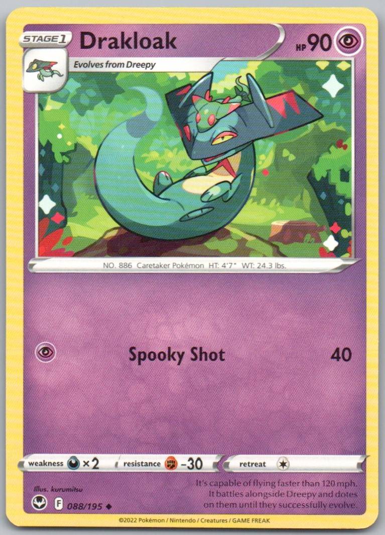 Drakloak 088 Normal Psychic Card - Silver Tempest