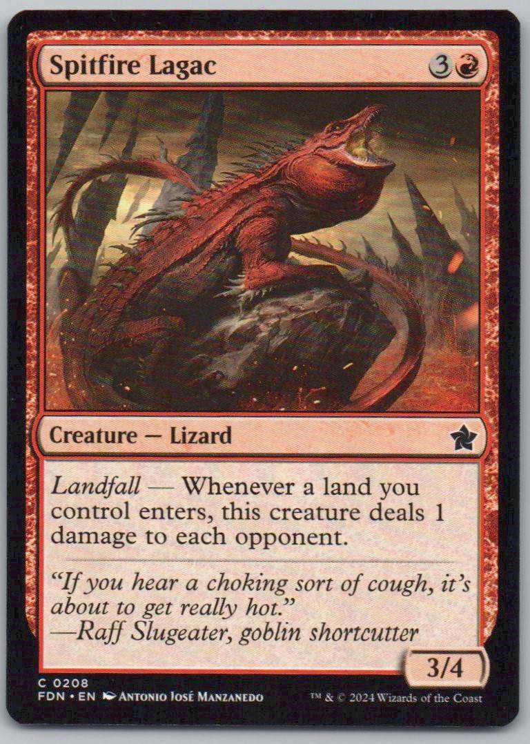 Spitfire Lagac 208 Normal Creature Card - Foundations