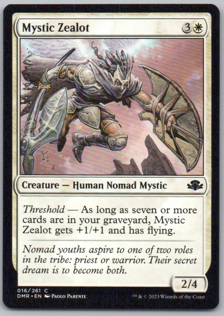 Mystic Zealot 16 Normal Creature Card - Dominaria Remastered