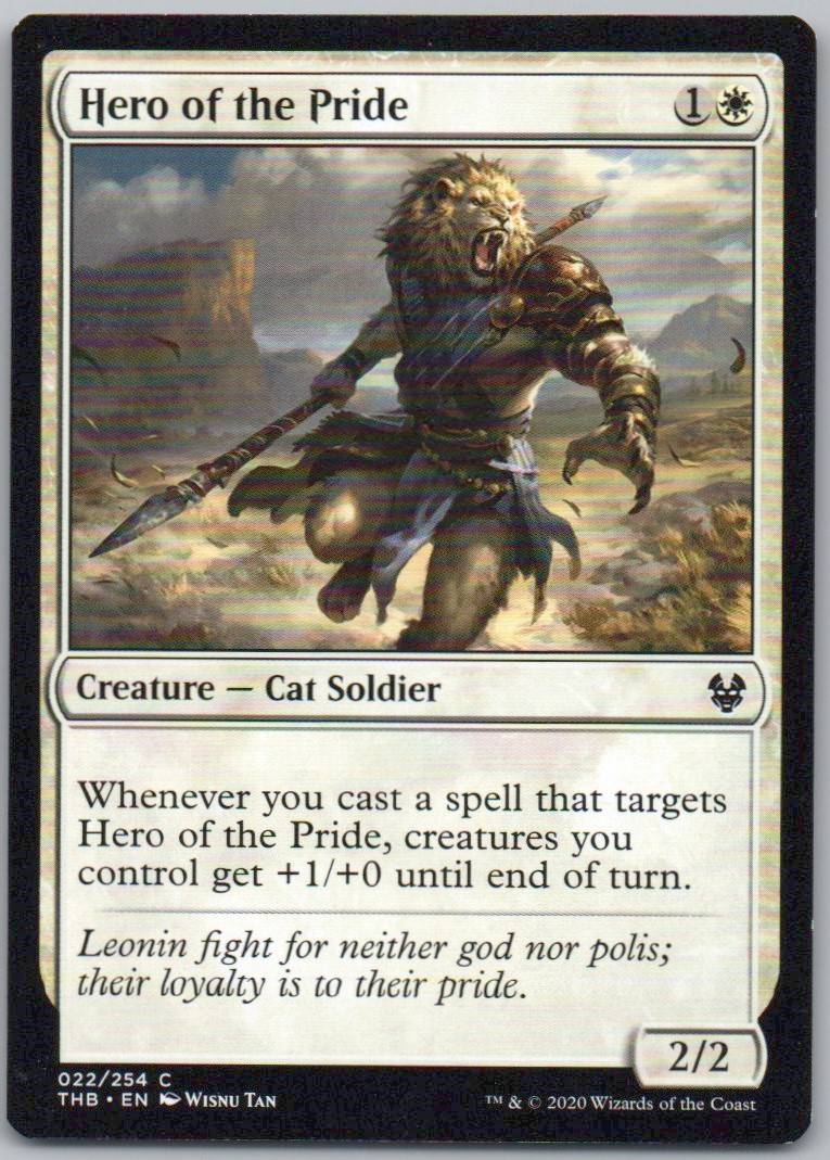 Hero of the Pride 22 Normal Creature Card - Theros Beyond Death