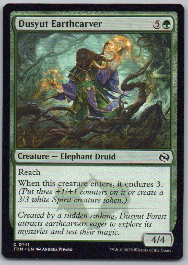 Dusyut Earthcarver 141 Normal Creature Card - Tarkir: Dragonstorm
