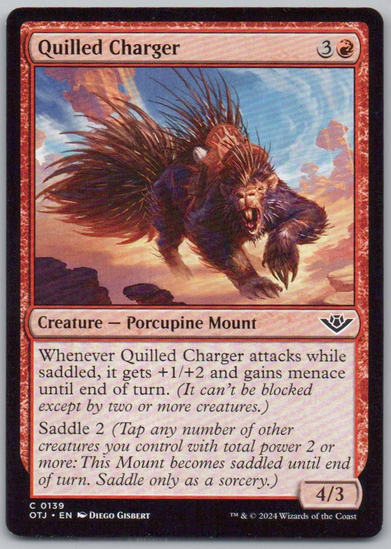 Quilled Charger 139 Normal Creature Card - Outlaws of Thunder Junction