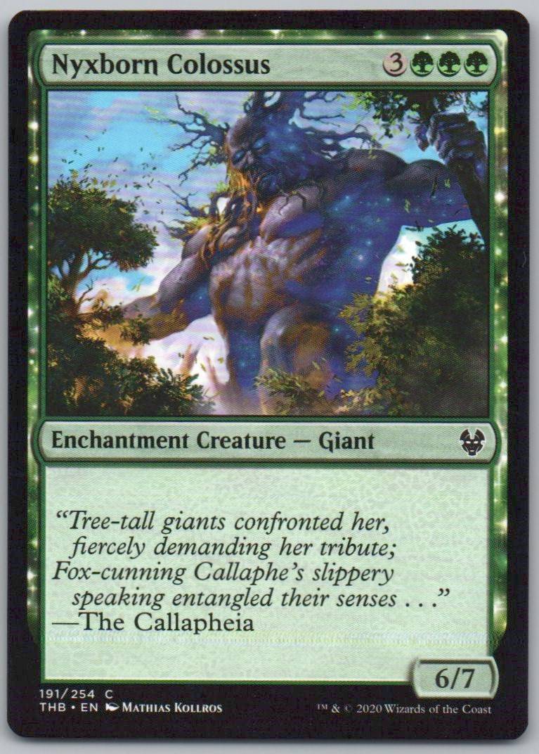Nyxborn Colossus 191 Normal Enchantment Card - Theros Beyond Death