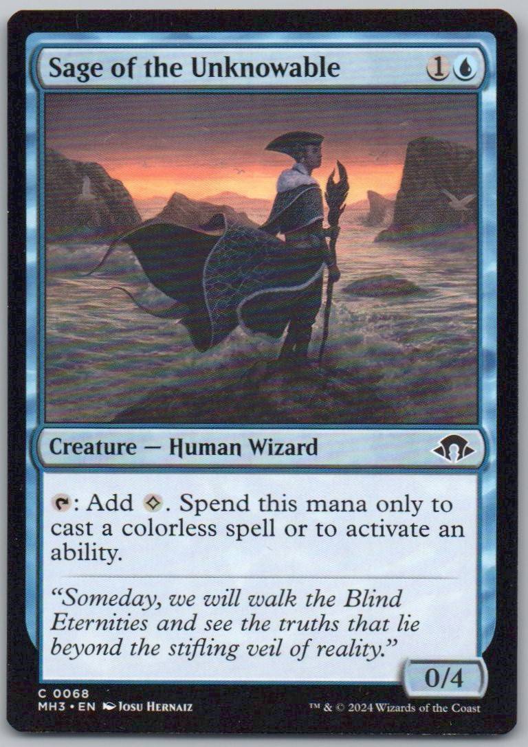 Sage of the Unknowable 68 0 Creature Card - Modern Horizons 3