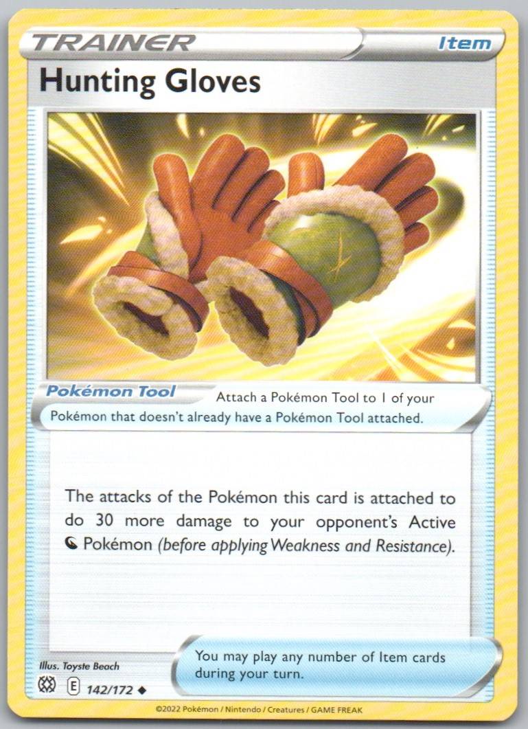 Hunting Gloves 142 Normal Trainer Card - Brilliant Stars