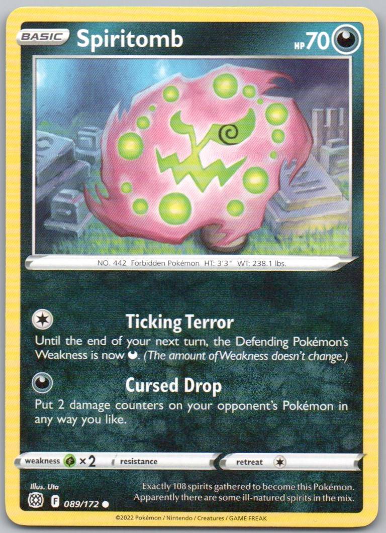 Spiritomb 089 Normal Darkness Card - Brilliant Stars