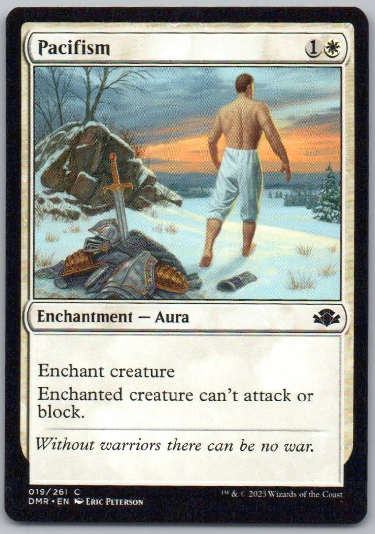 Pacifism 19 Normal Enchantment Card - Dominaria Remastered