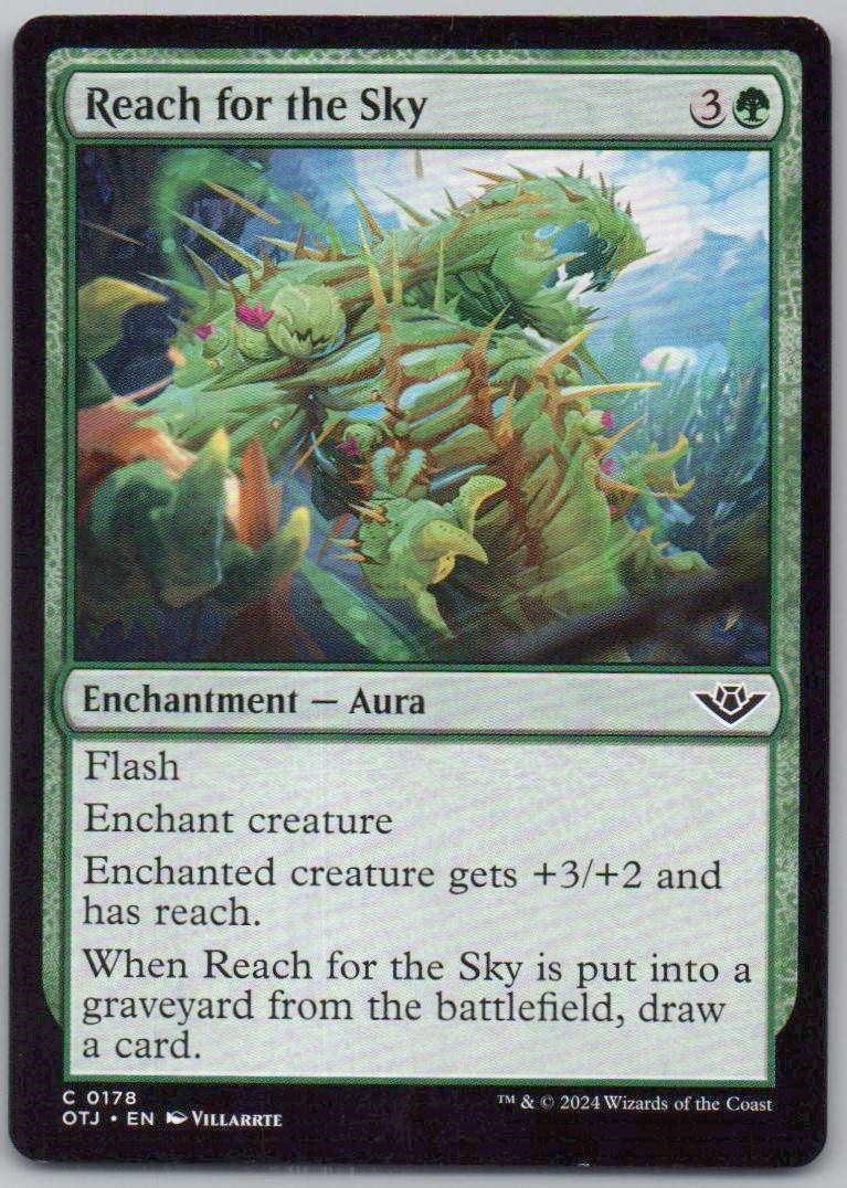 Reach for the Sky 178 Normal Enchantment Card - Outlaws of Thunder Junction