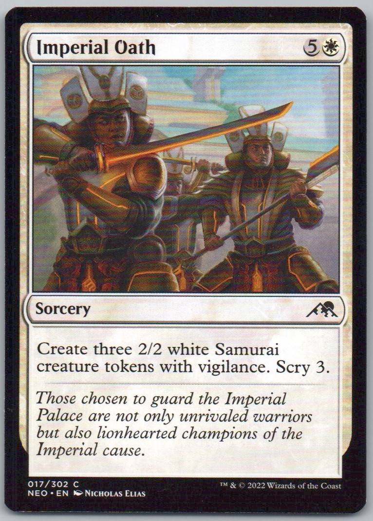 Imperial Oath 17 Normal Sorcery Card - Kamigawa: Neon Dynasty