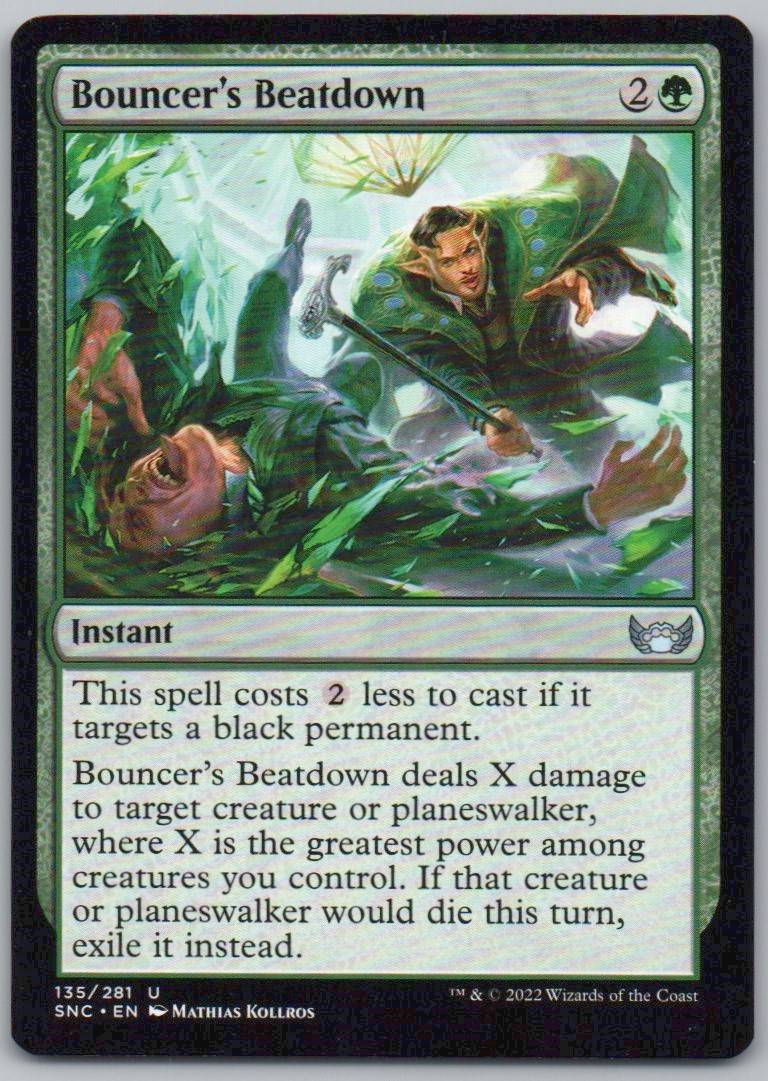 Bouncer's Beatdown 135 Normal Instant Card - Streets of New Capenna