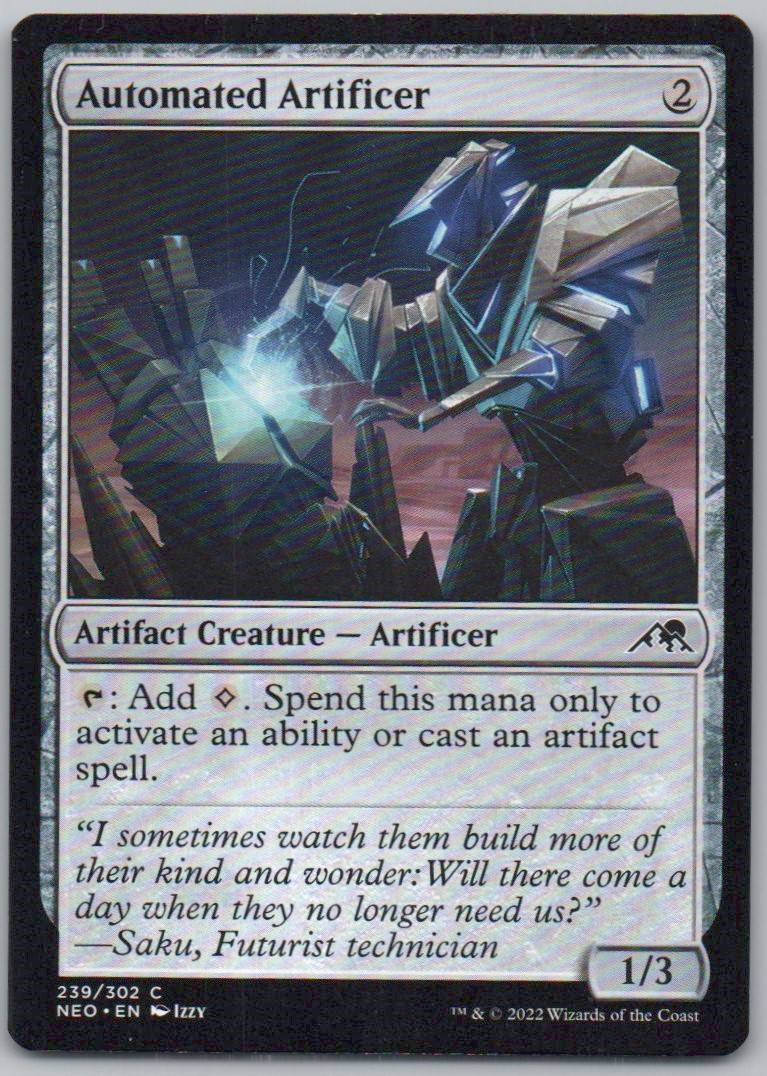 Automated Artificer 239 Normal Artifact Card - Kamigawa: Neon Dynasty