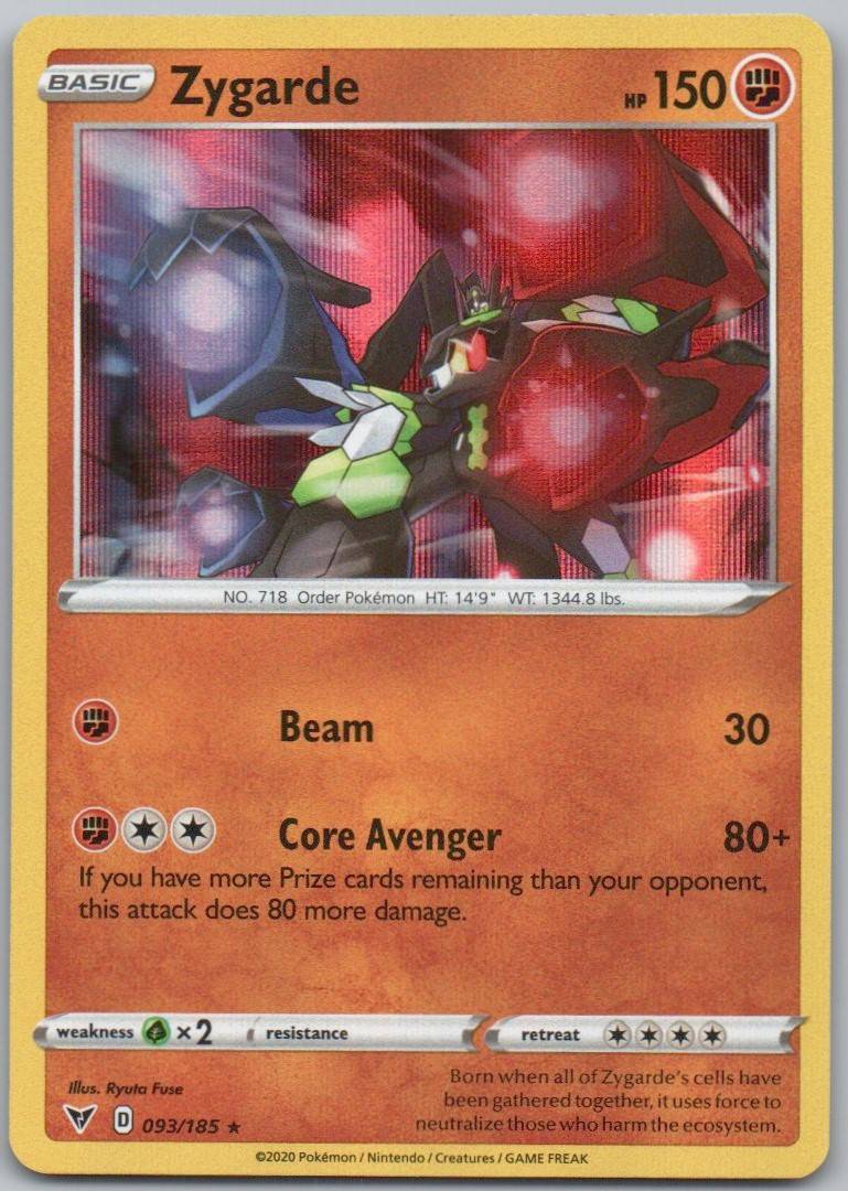Zygarde 093 Holo Fighting Card - Vivid Voltage