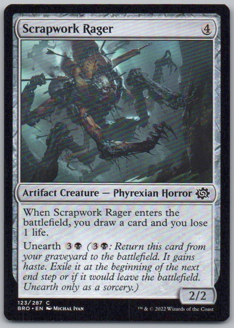 Scrapwork Rager 123 Normal Artifact Card - The Brothers' War