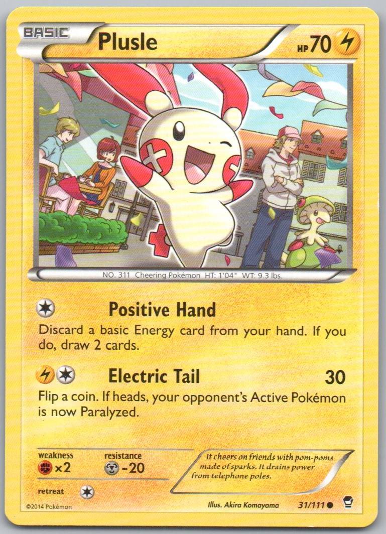 Plusle 031 Normal Lightning Card - Furious Fists