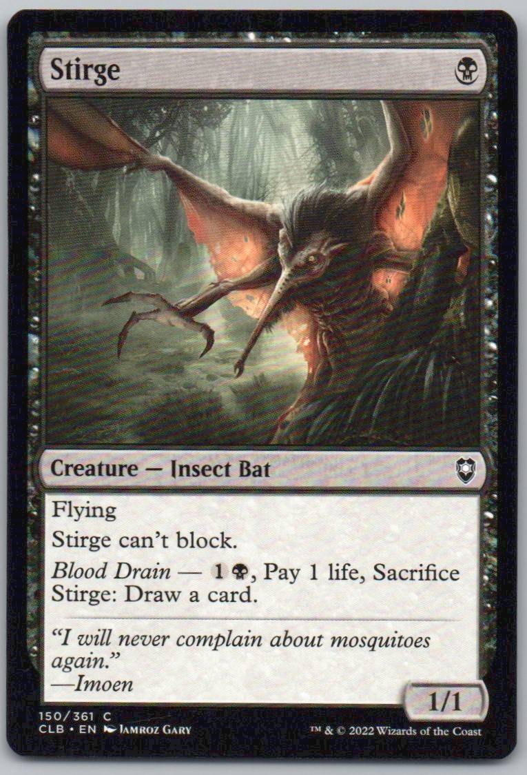 Stirge 150 Normal Creature Card - Commander Legends: Battle for Baldur's Gate