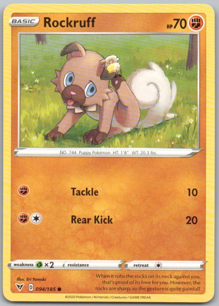 Rockruff 094 Normal Fighting Card - Vivid Voltage